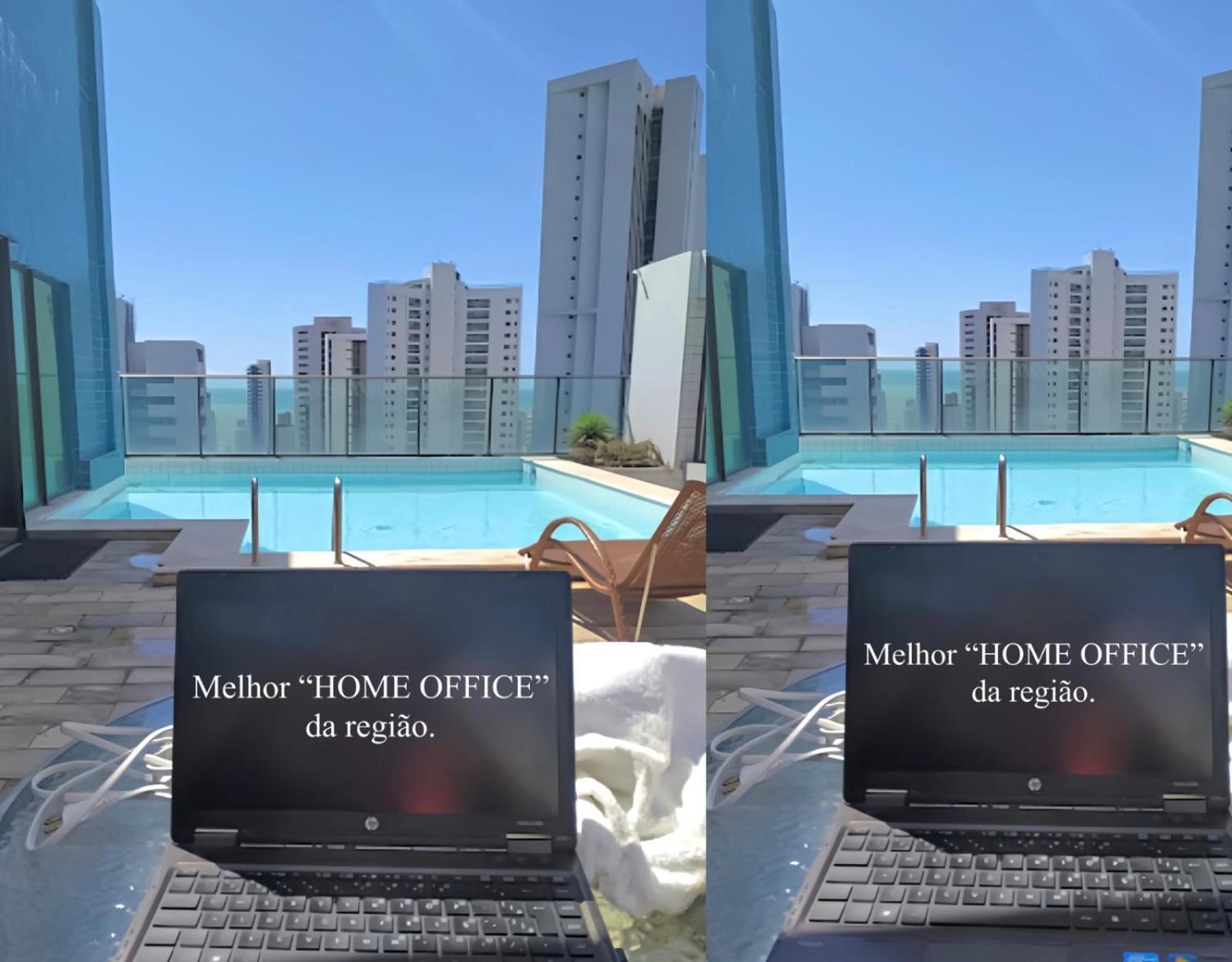 Flat Piscina No Rooftop Aluguel Temporada Em 헤시피 외부 사진