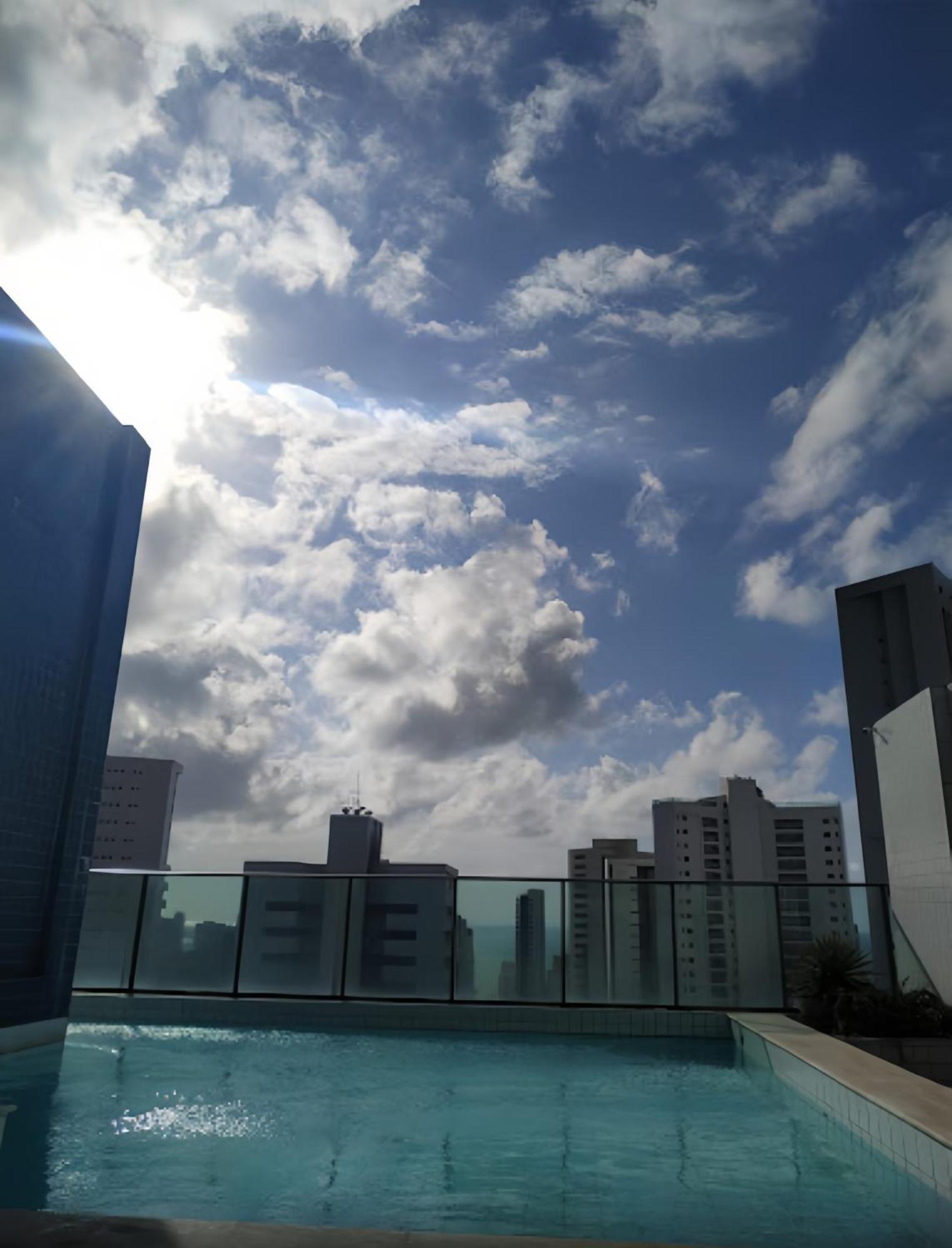 Flat Piscina No Rooftop Aluguel Temporada Em 헤시피 외부 사진